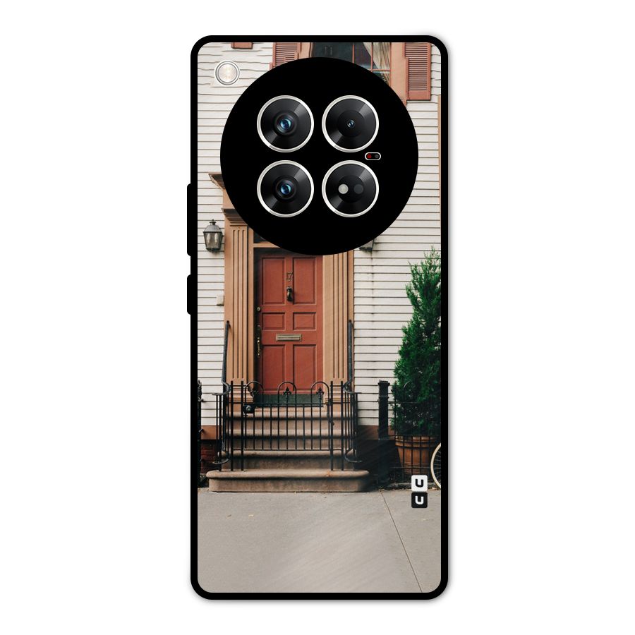 Pretty Orange Door Metal Back Case for Infinix Zero 40 5G