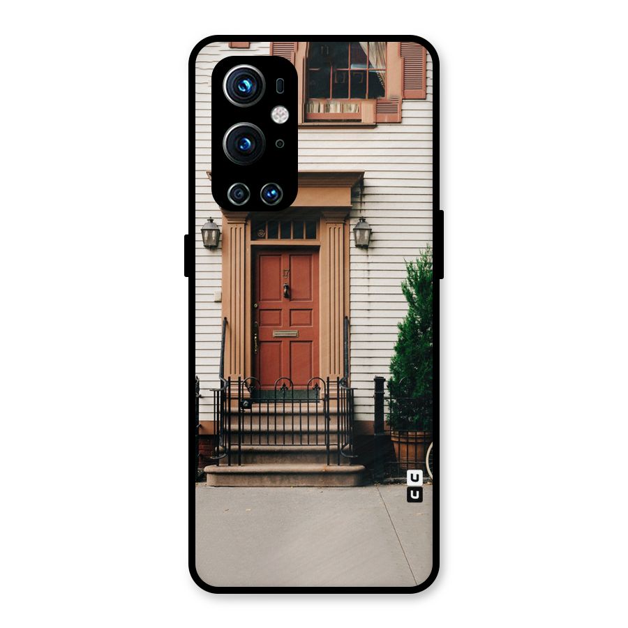 Pretty Orange Door Metal Back Case for OnePlus 9 Pro