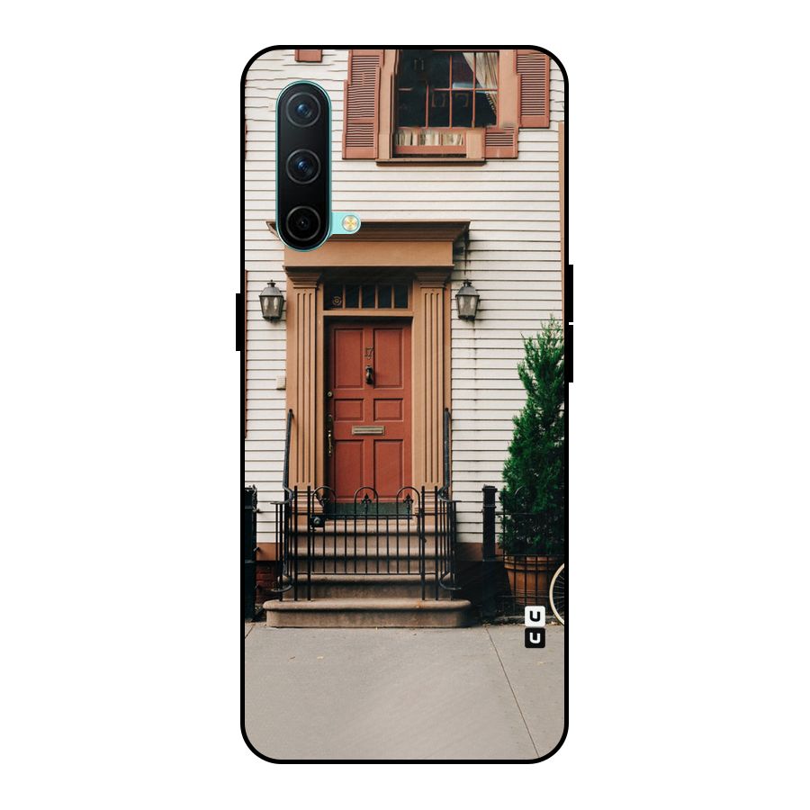 Pretty Orange Door Metal Back Case for OnePlus Nord CE 5G