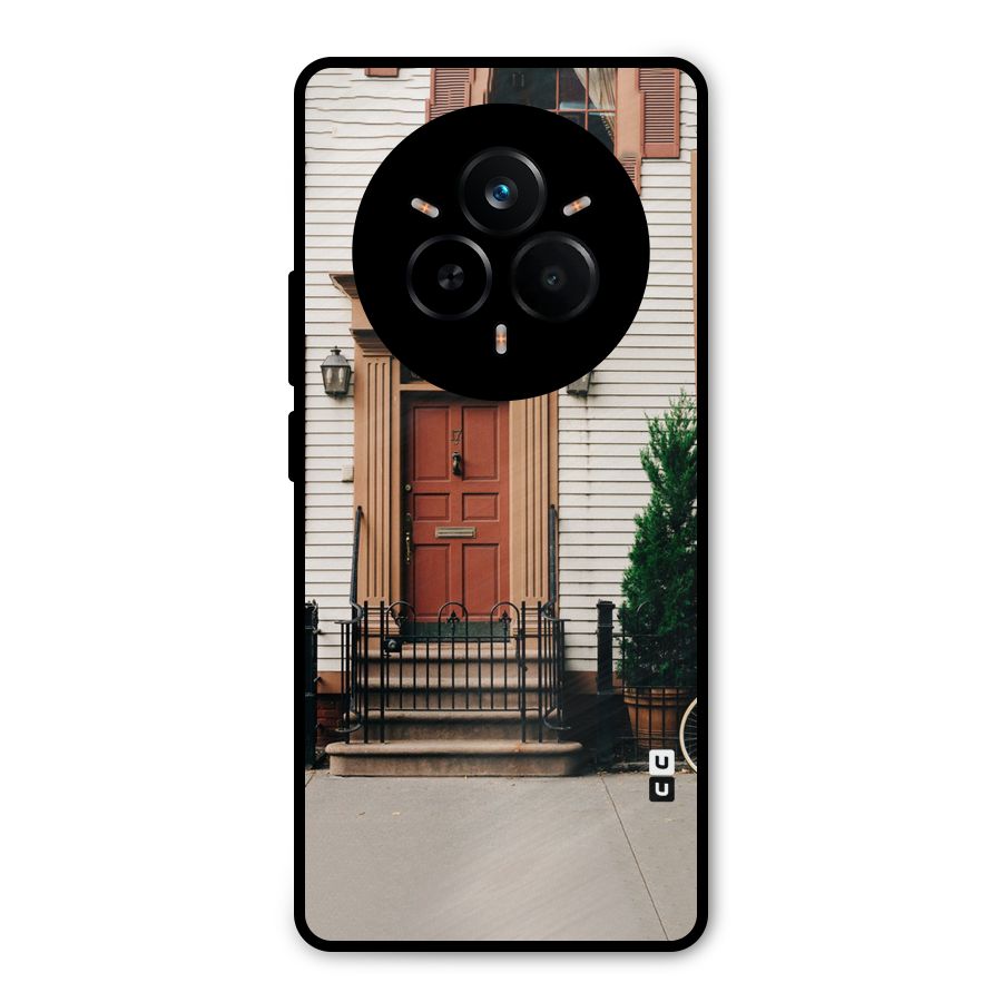 Pretty Orange Door Metal Back Case for Realme 14 Pro