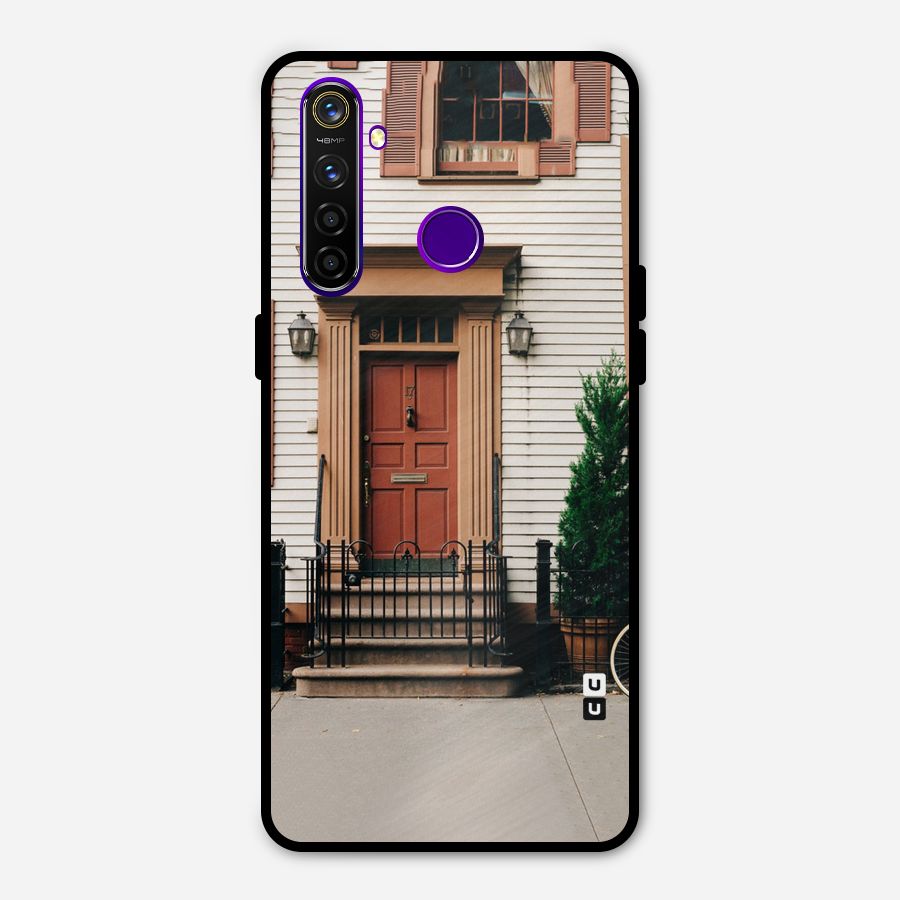 Pretty Orange Door Metal Back Case for Realme 5 Pro