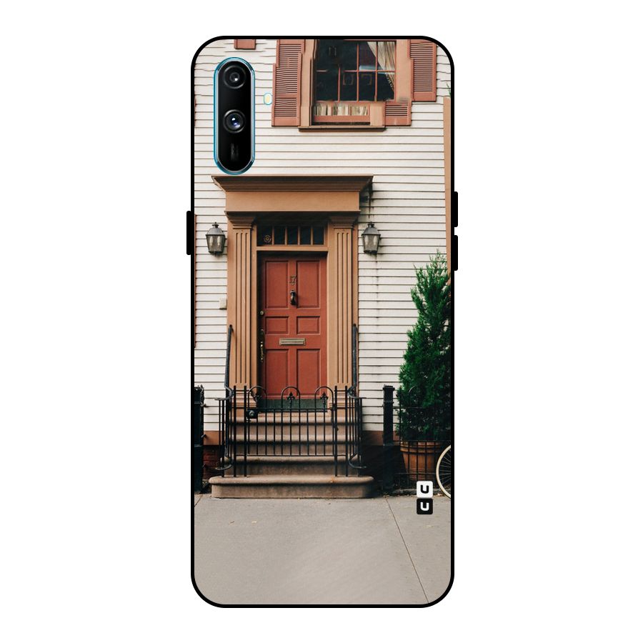 Pretty Orange Door Metal Back Case for Realme C3