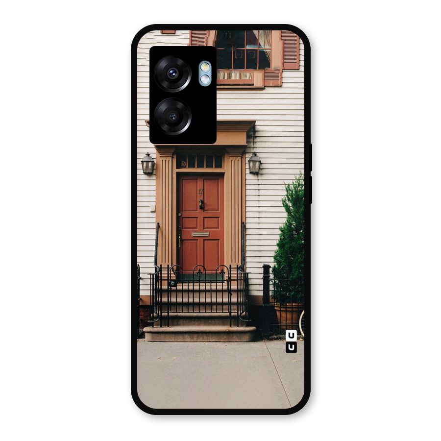 Pretty Orange Door Metal Back Case for Realme Narzo 50 5G