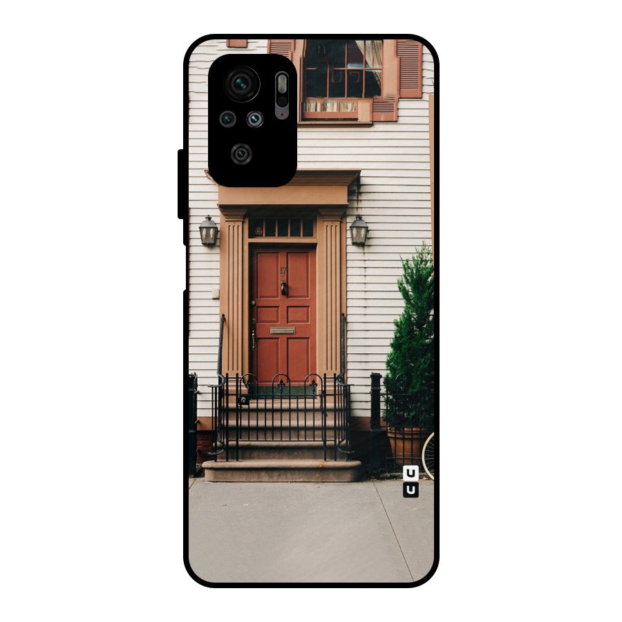Pretty Orange Door Metal Back Case for Redmi Note 11 SE