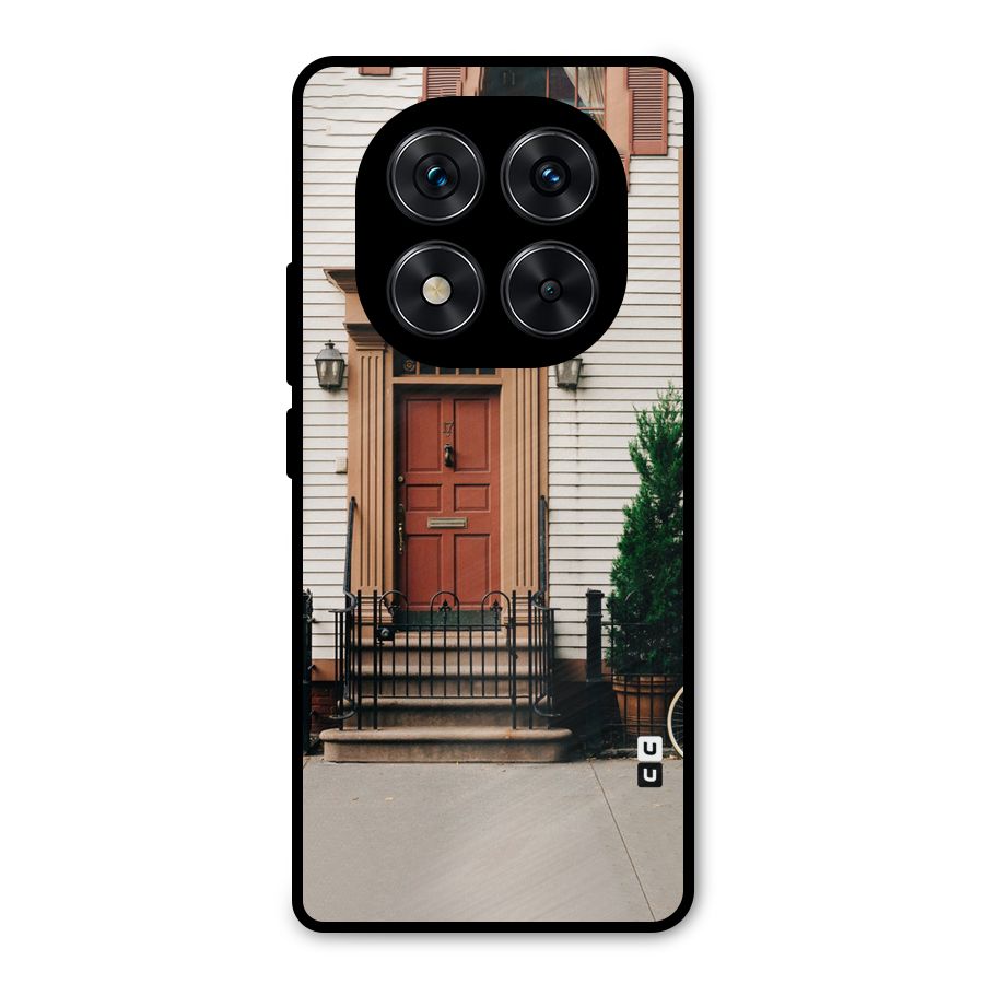 Pretty Orange Door Metal Back Case for Redmi Note 14 Pro 5G