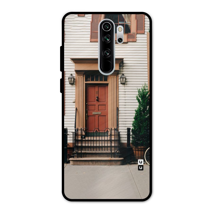 Pretty Orange Door Metal Back Case for Redmi Note 8 Pro