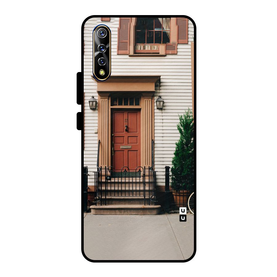 Pretty Orange Door Metal Back Case for Vivo S1