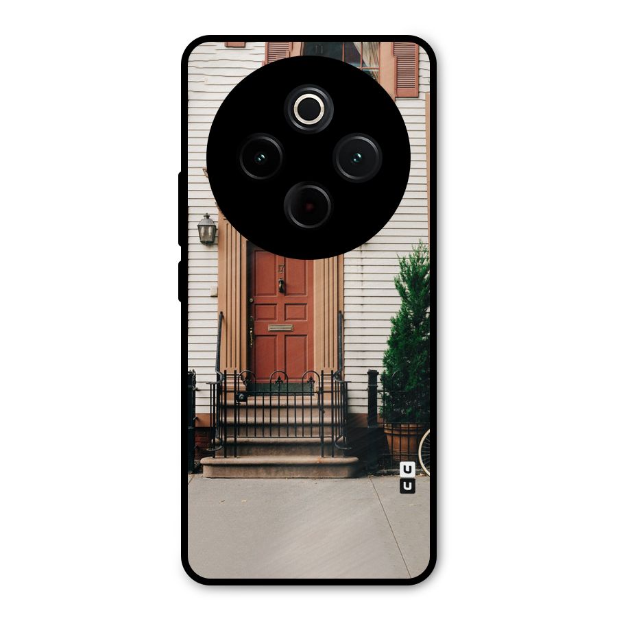 Pretty Orange Door Metal Back Case for Vivo T4