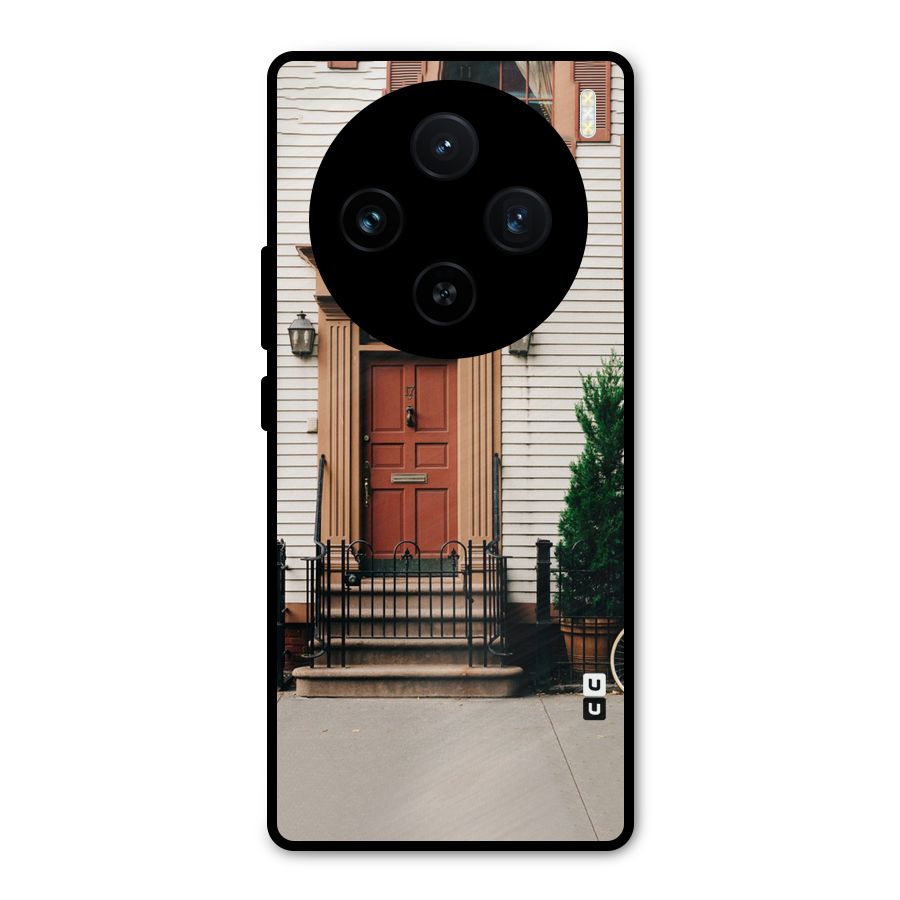 Pretty Orange Door Metal Back Case for Vivo X100