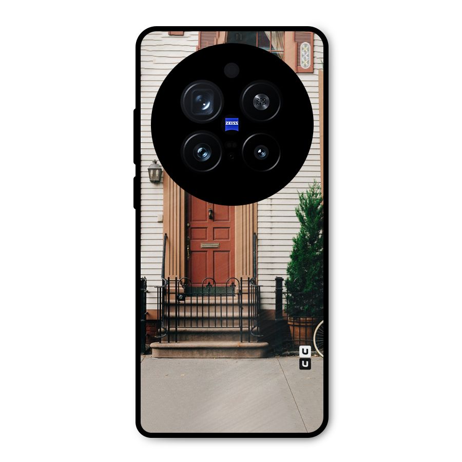Pretty Orange Door Metal Back Case for Vivo X200 Pro