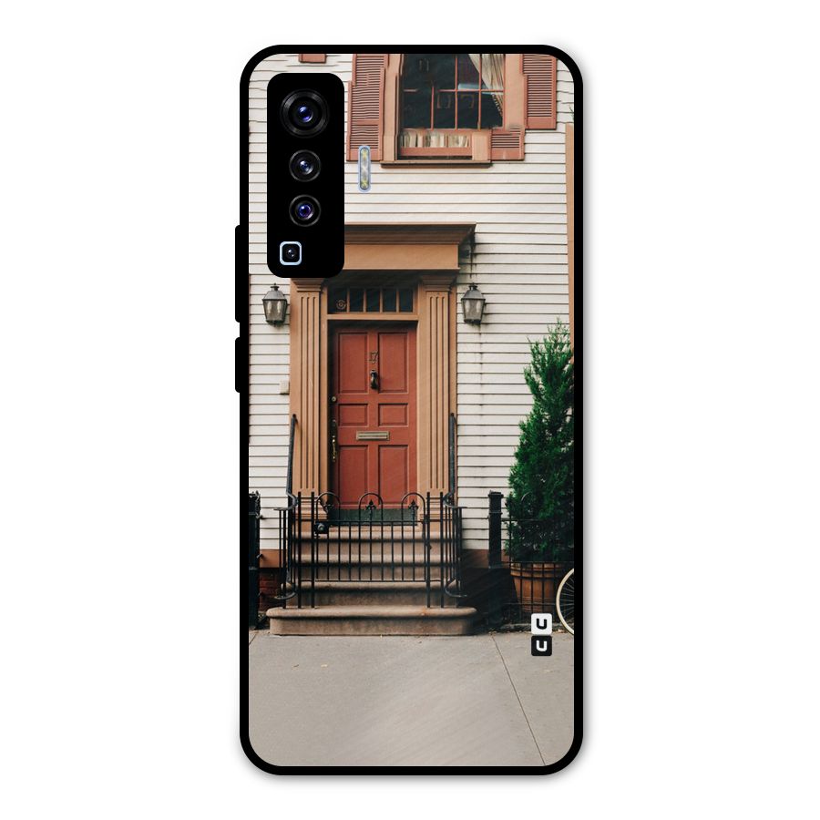 Pretty Orange Door Metal Back Case for Vivo X50
