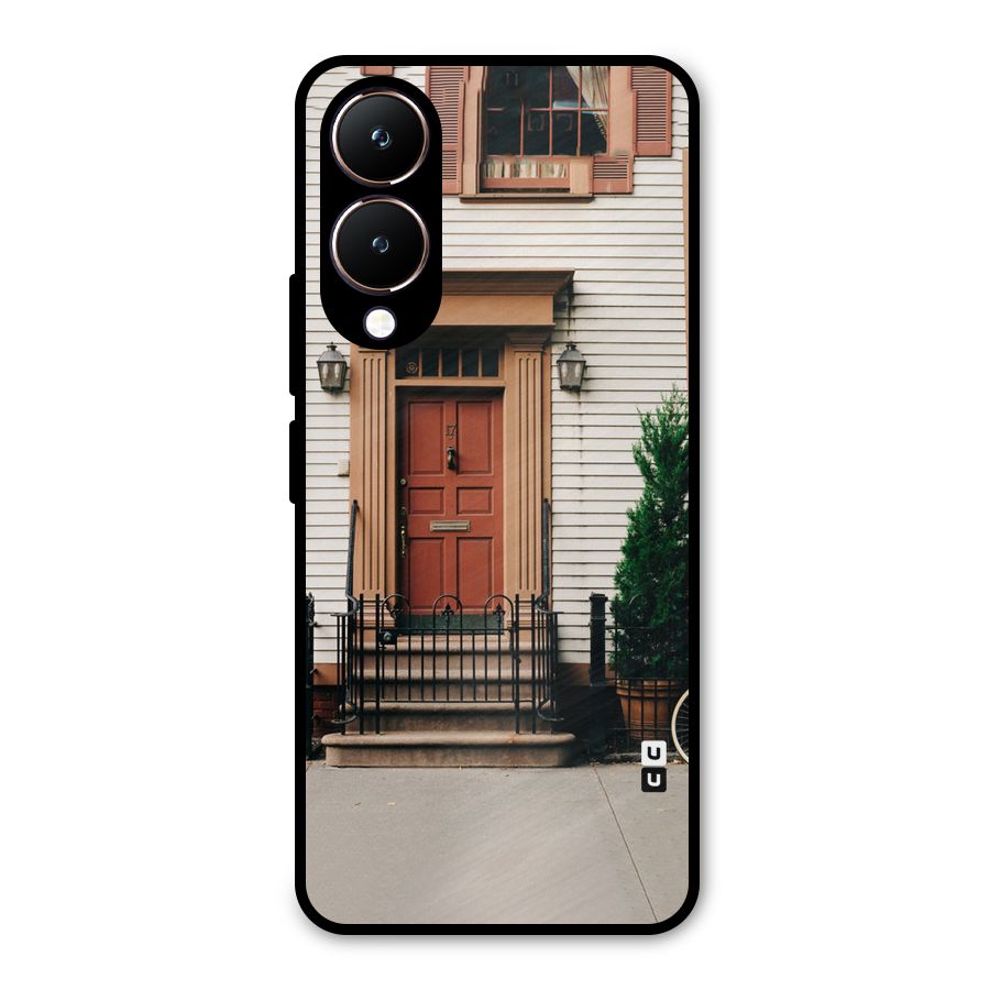 Pretty Orange Door Metal Back Case for Vivo Y28