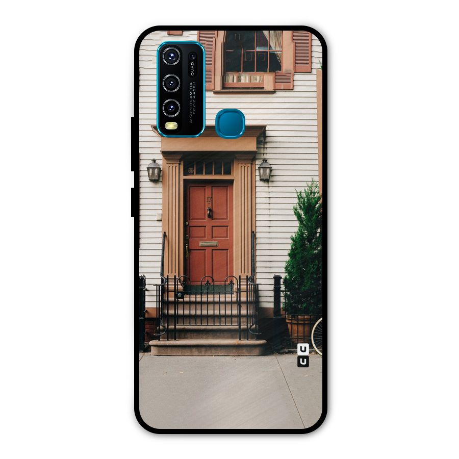 Pretty Orange Door Metal Back Case for Vivo Y50