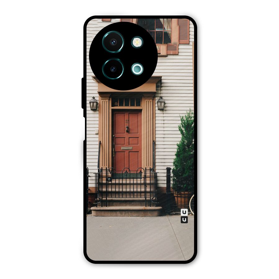 Pretty Orange Door Metal Back Case for Vivo Y58