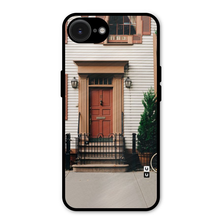 Pretty Orange Door Metal Back Case for iPhone 16e