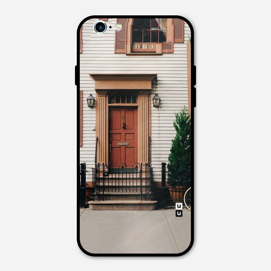 Pretty Orange Door Metal Back Case for iPhone 6 6s