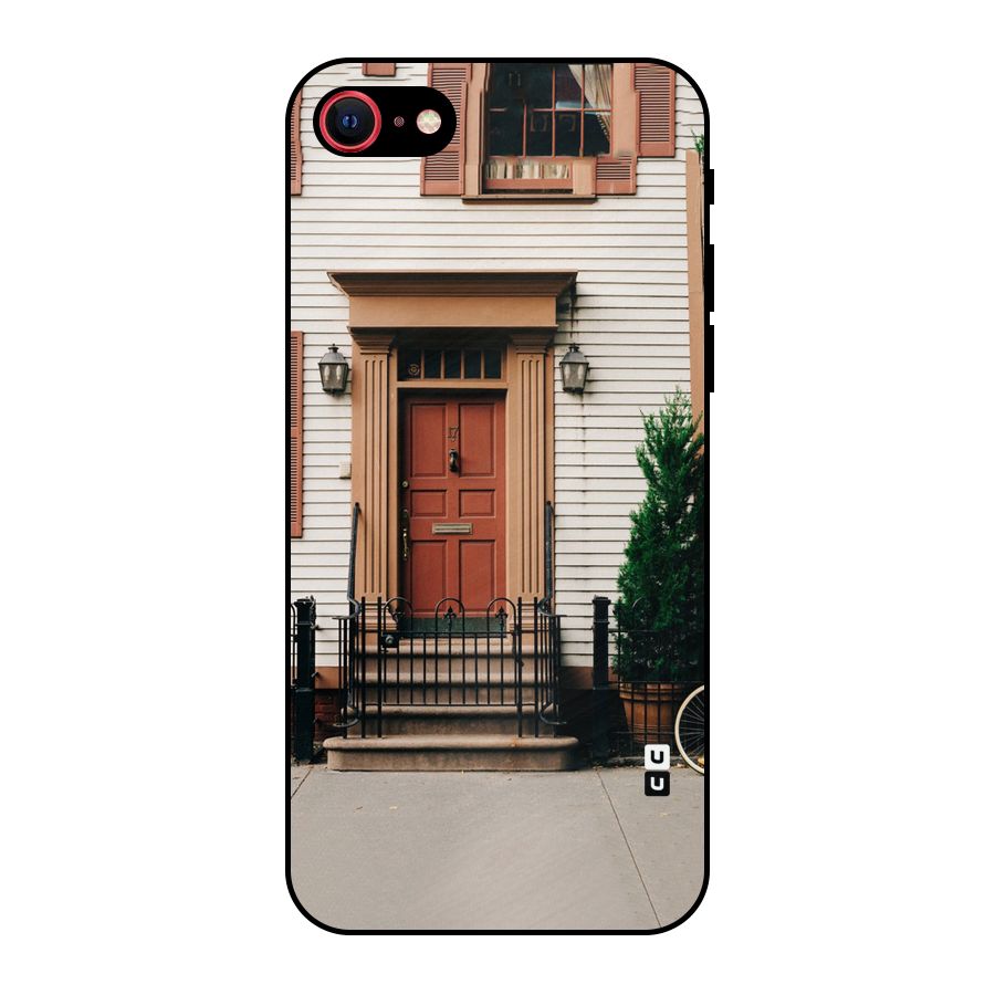 Pretty Orange Door Metal Back Case for iPhone 7