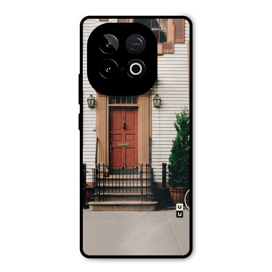 Pretty Orange Door Metal Back Case for iQOO Neo 10
