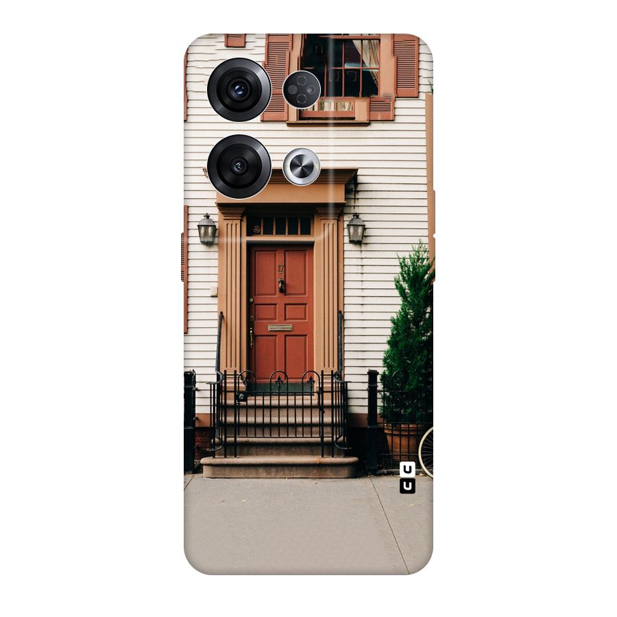 Pretty Orange Door Original Polycarbonate Back Case for Oppo Reno8 Pro 5G