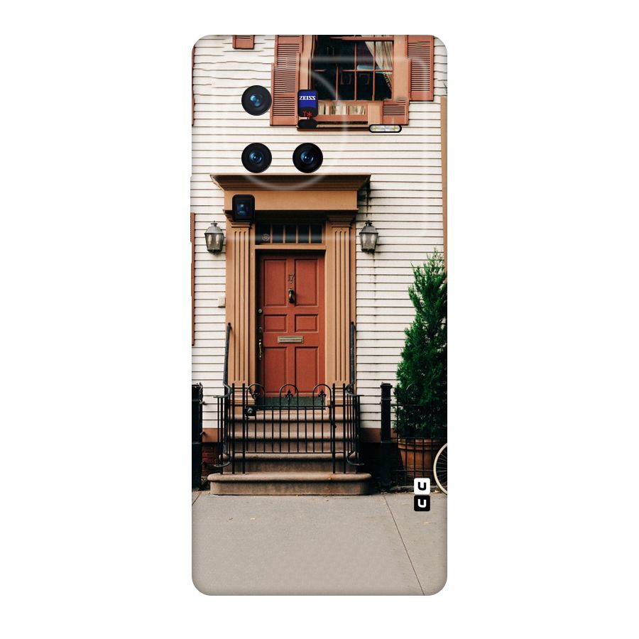 Pretty Orange Door Original Polycarbonate Back Case for Vivo X80