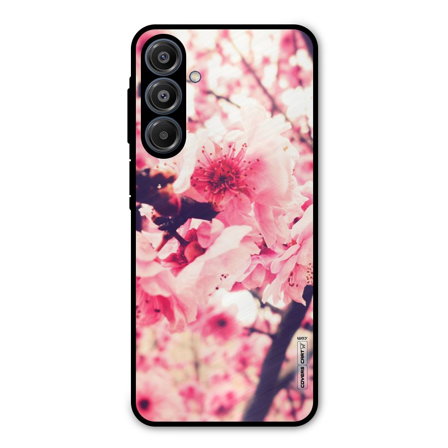 Pretty Pink Flowers Metal Back Case for Galaxy A16 5G