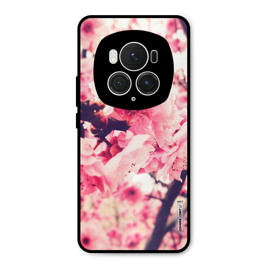 Pretty Pink Flowers Metal Back Case for Honor Magic6 Pro