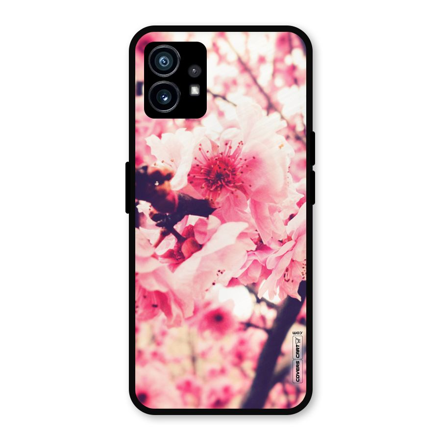 Pretty Pink Flowers Metal Back Case for Nothing Phone 1