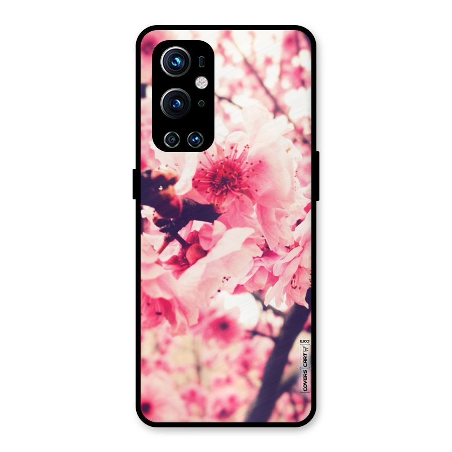 Pretty Pink Flowers Metal Back Case for OnePlus 9 Pro