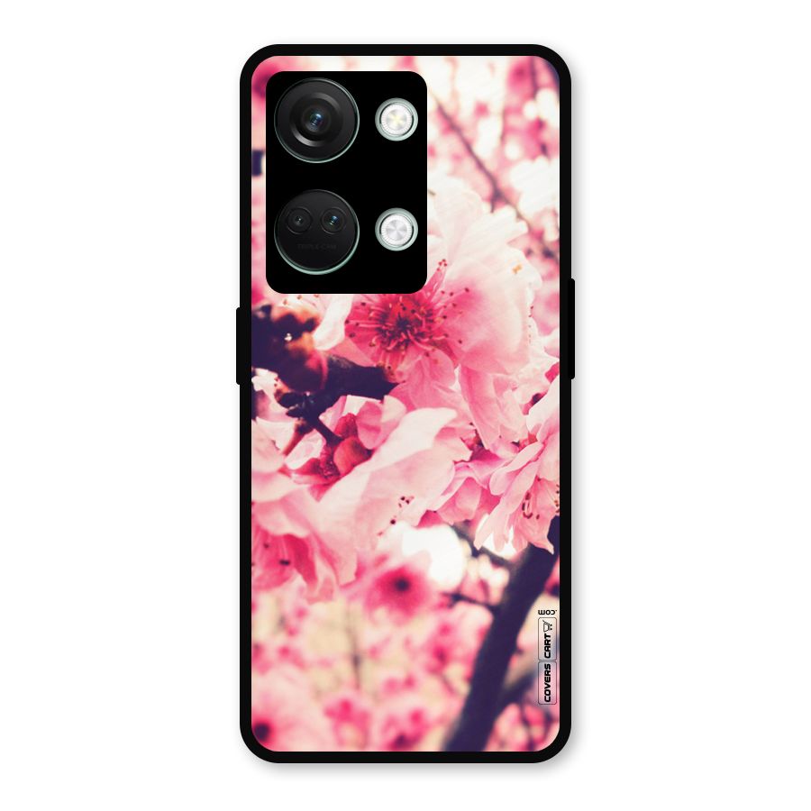 Pretty Pink Flowers Metal Back Case for OnePlus Nord 3