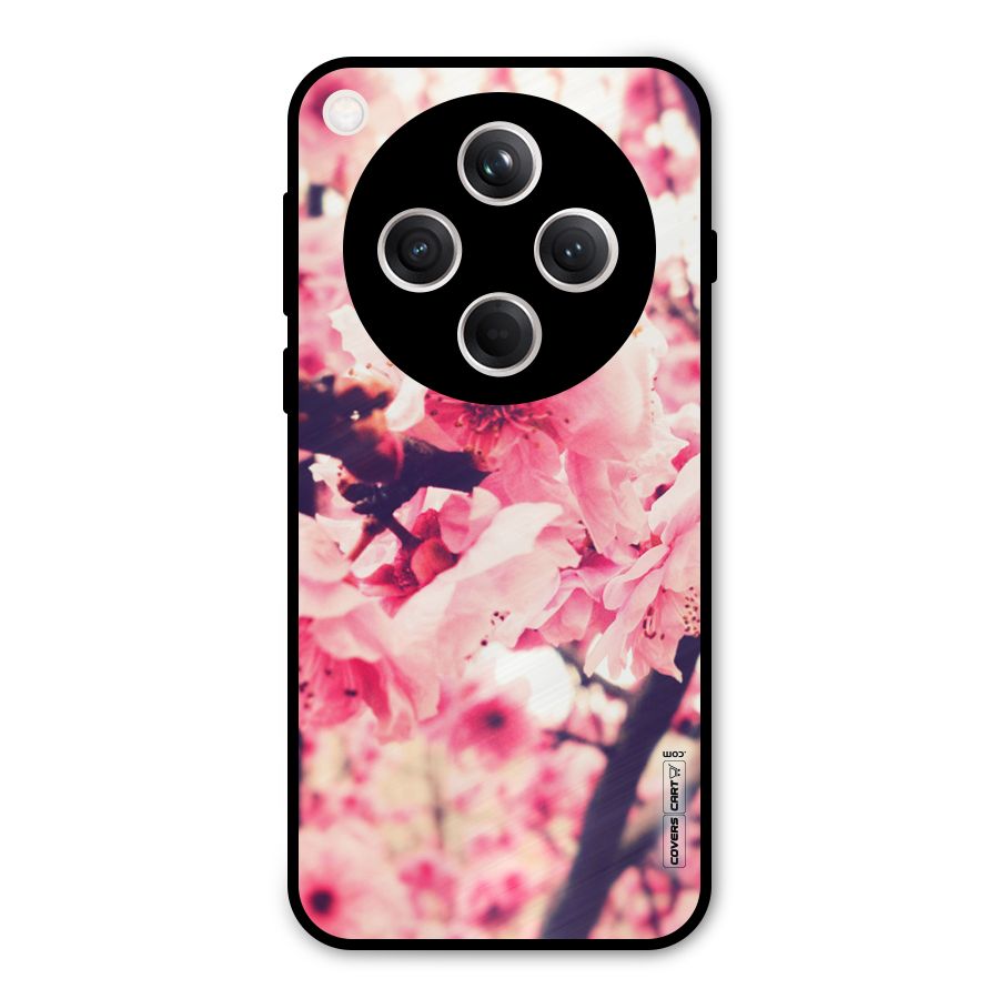 Pretty Pink Flowers Metal Back Case for Oppo Find X8