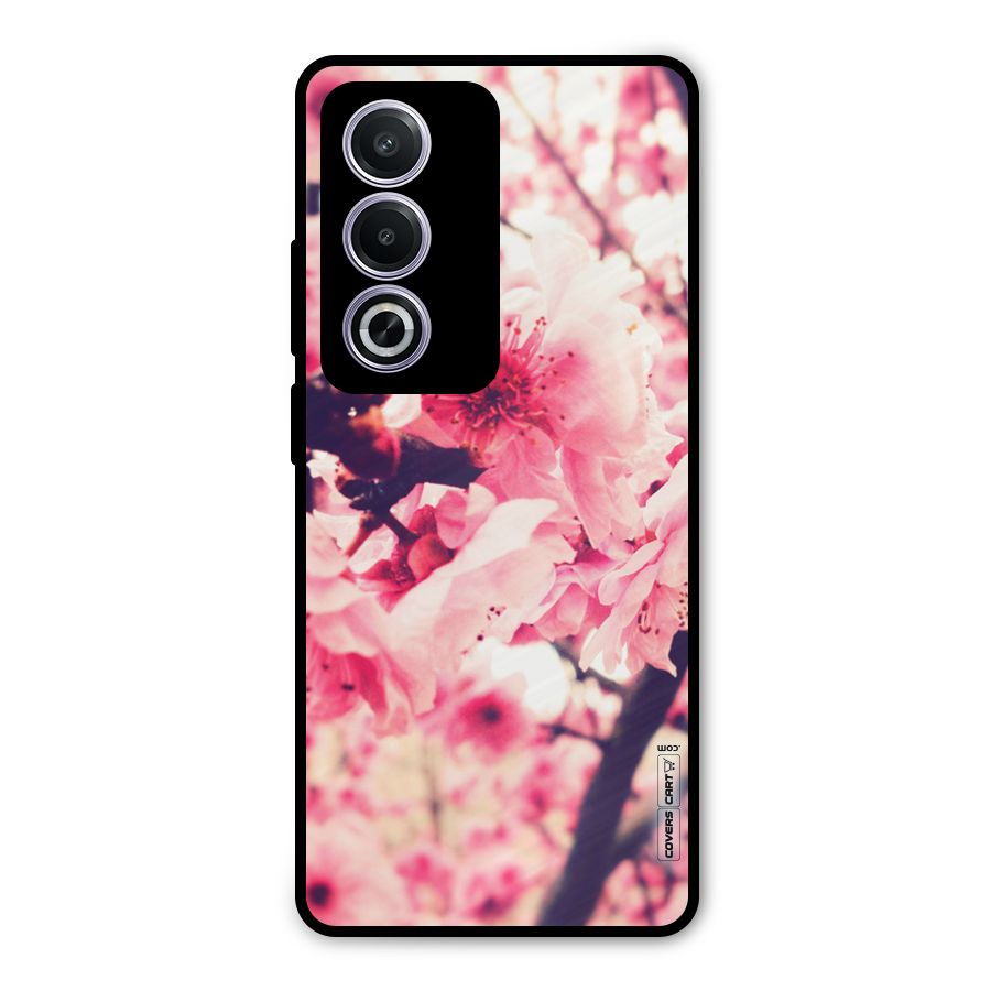 Pretty Pink Flowers Metal Back Case for Oppo K12x