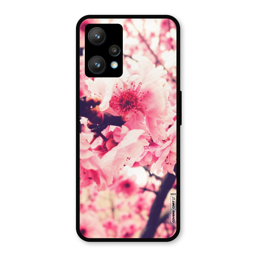 Pretty Pink Flowers Metal Back Case for Realme 9 Pro Plus 5G