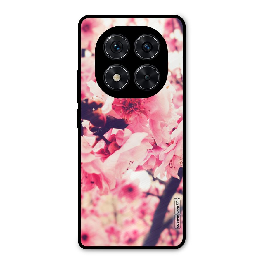 Pretty Pink Flowers Metal Back Case for Redmi Note 14 Pro 5G
