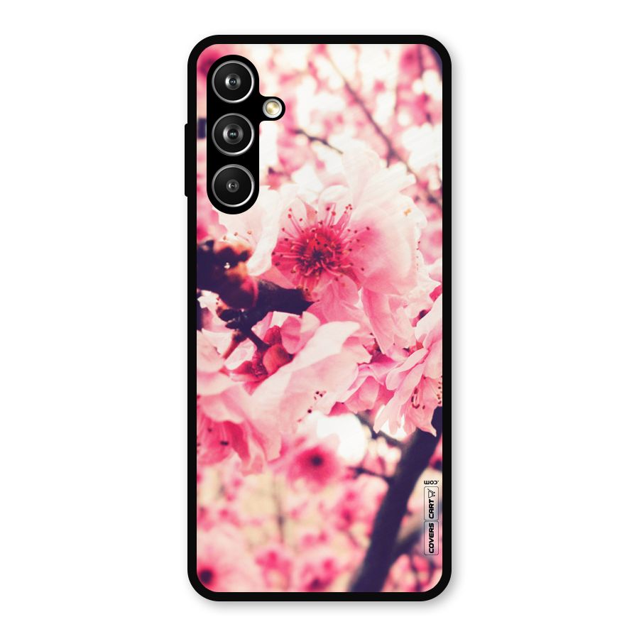 Pretty Pink Flowers Metal Back Case for Samsung Galaxy M54