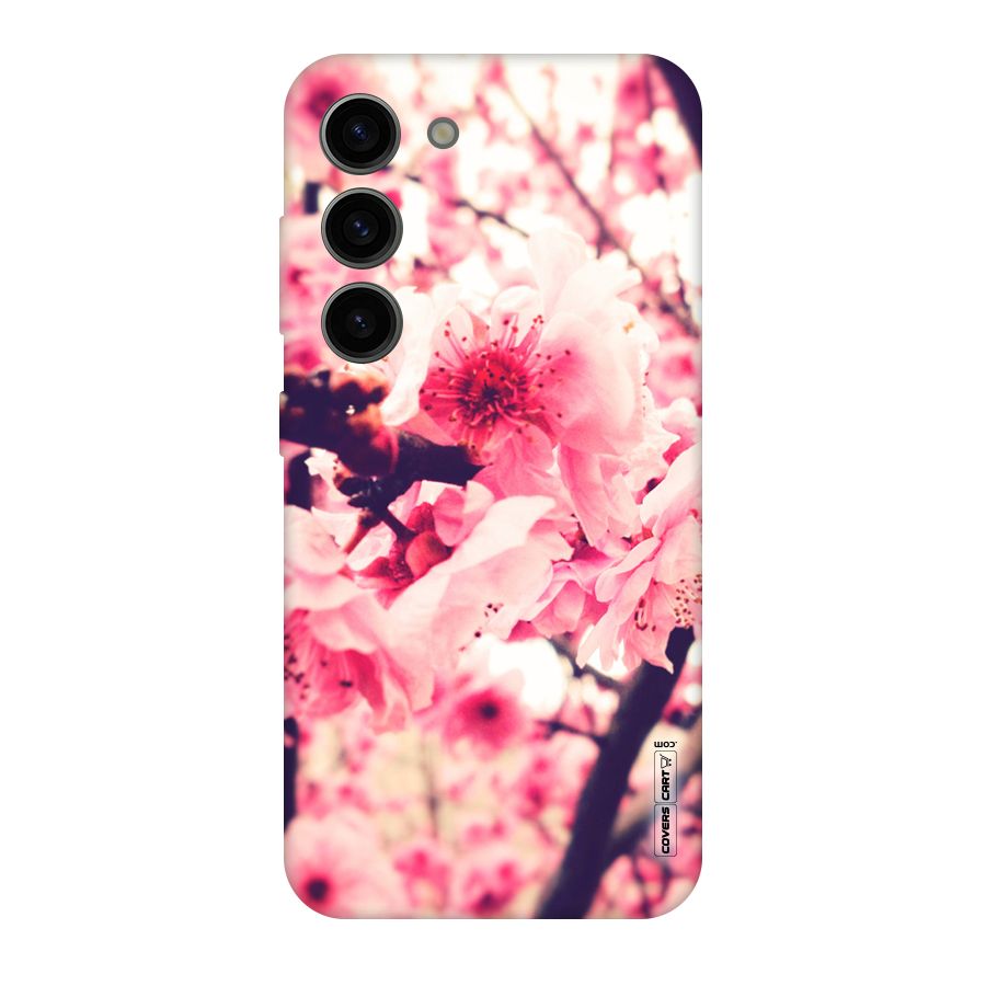 Pretty Pink Flowers Original Polycarbonate Back Case for Galaxy S23