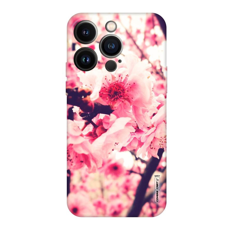 Pretty Pink Flowers Original Polycarbonate Back Case for iPhone 14 Pro
