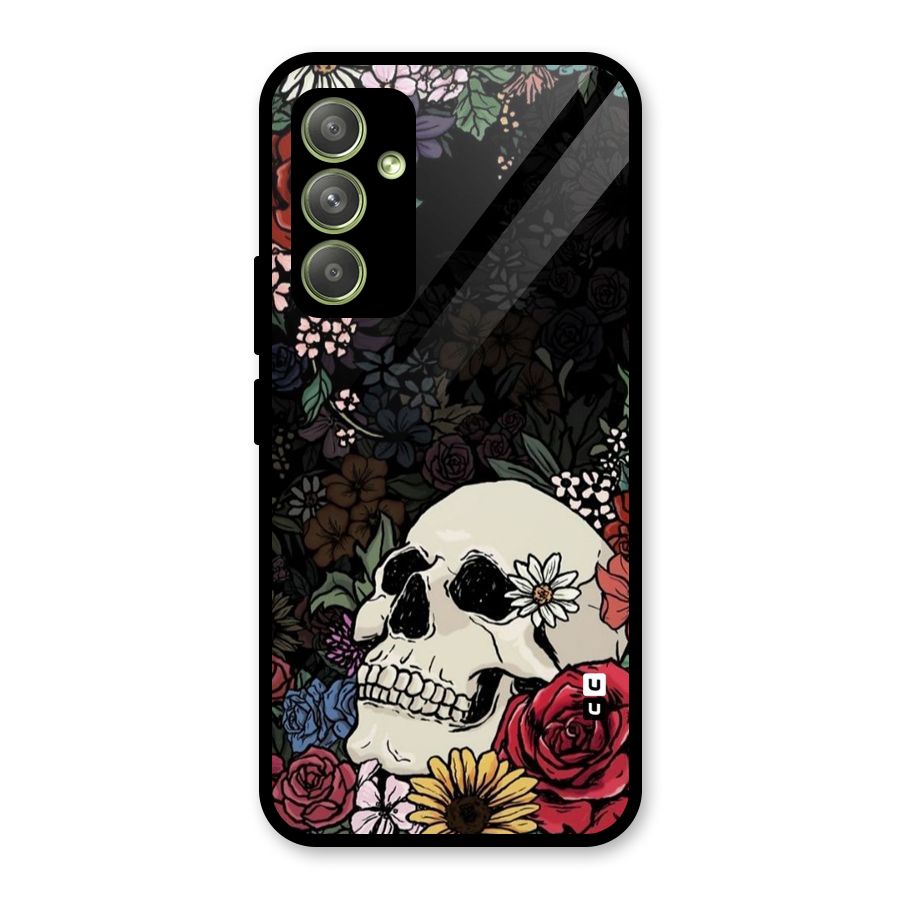 Pretty Skull Glass Back Case for Galaxy A54
