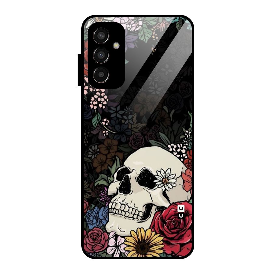 Pretty Skull Glass Back Case for Galaxy F13