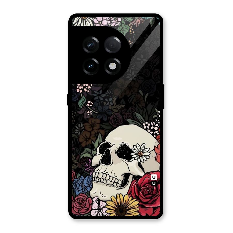 Pretty Skull Glass Back Case for OnePlus 11R