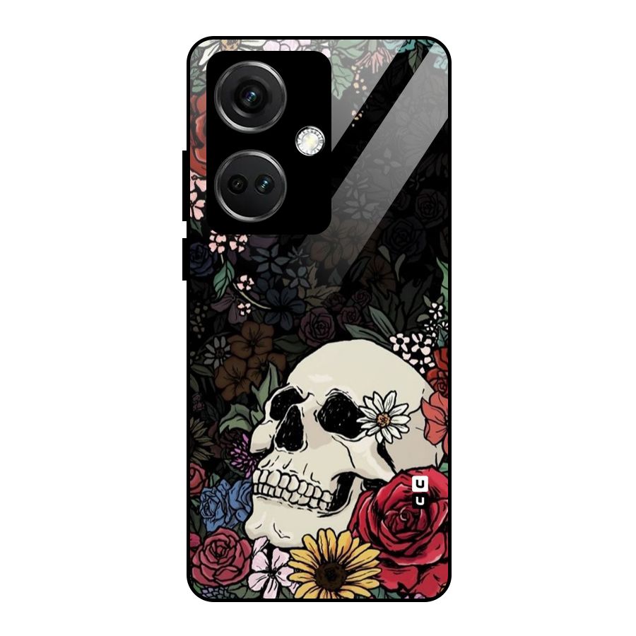 Pretty Skull Glass Back Case for OnePlus Nord CE 3 5G