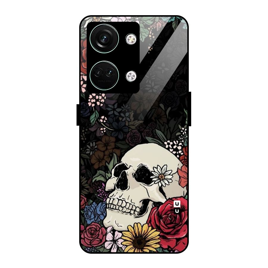 Pretty Skull Glass Back Case for Oneplus Nord 3