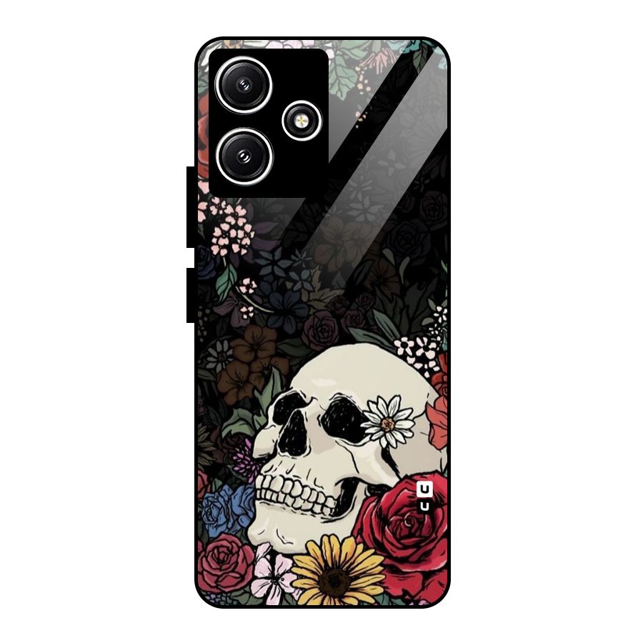 Pretty Skull Glass Back Case for Poco M6 Pro