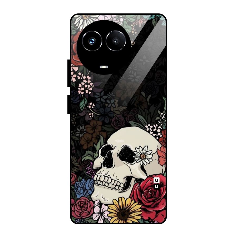 Pretty Skull Glass Back Case for Realme 11X