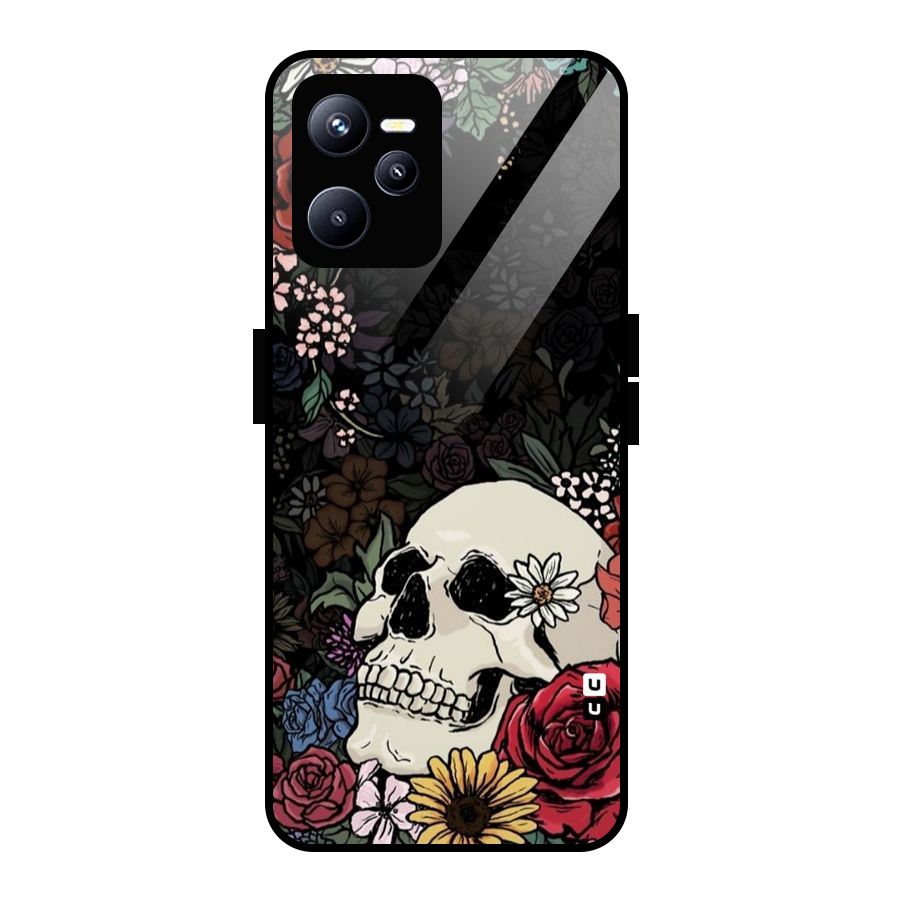 Pretty Skull Glass Back Case for Realme C35