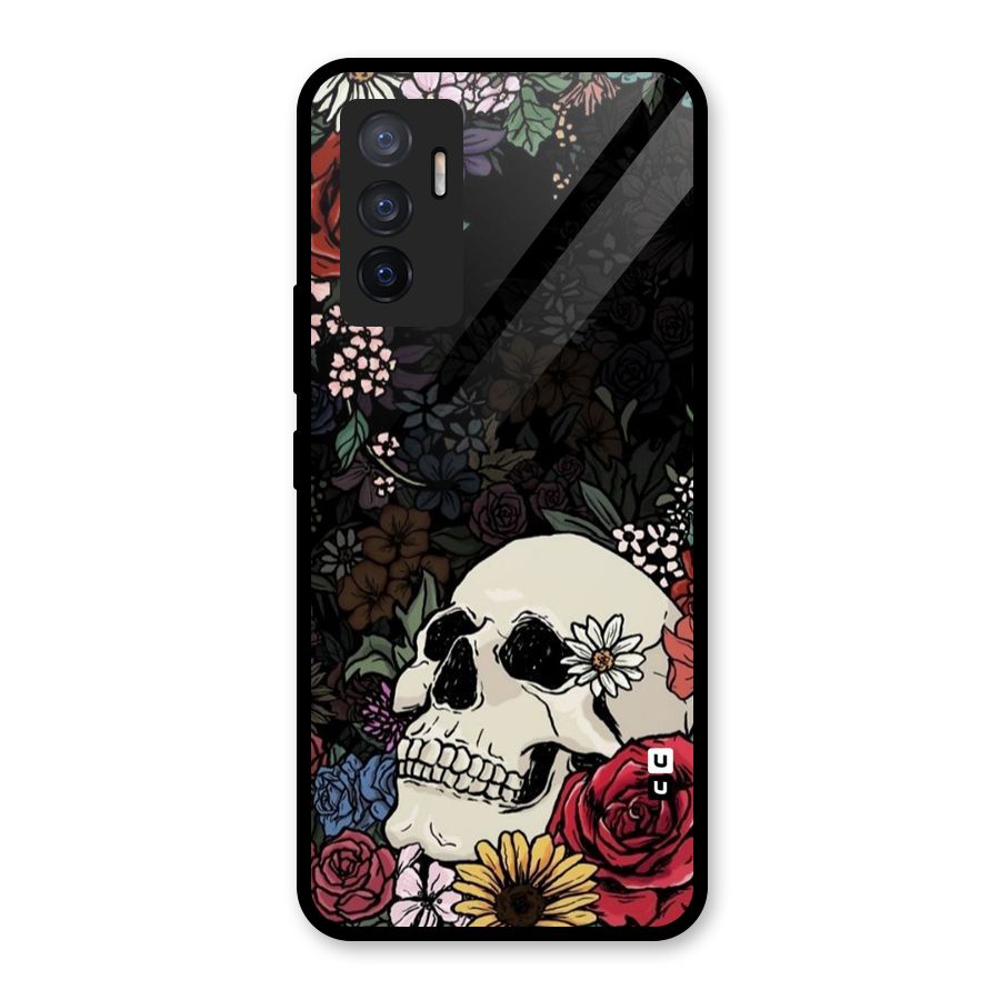Pretty Skull Glass Back Case for Vivo V23e