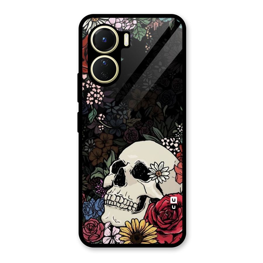 Pretty Skull Glass Back Case for Vivo Y16