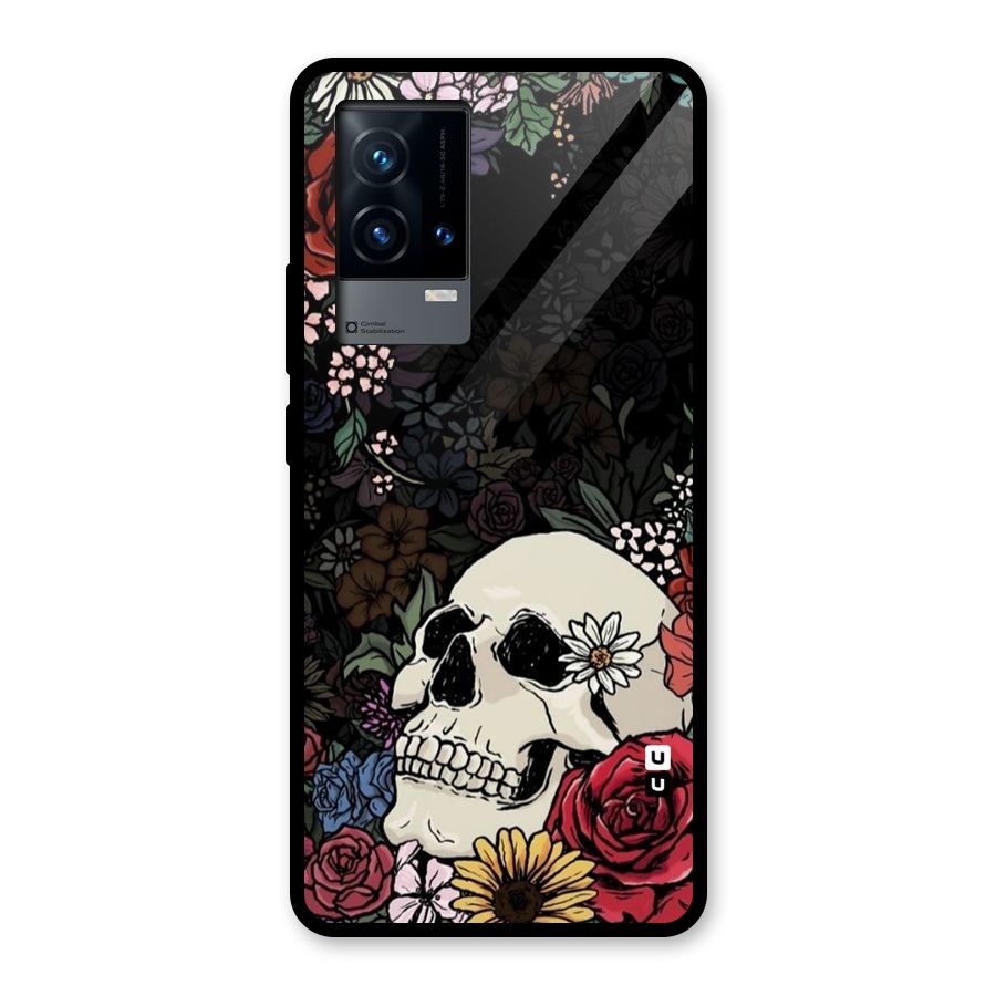 Pretty Skull Glass Back Case for iQOO 9 5G