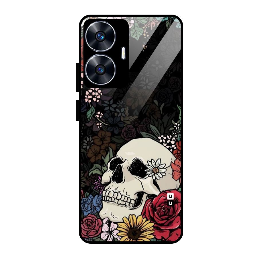 Pretty Skull Glass Back Case for realme C55