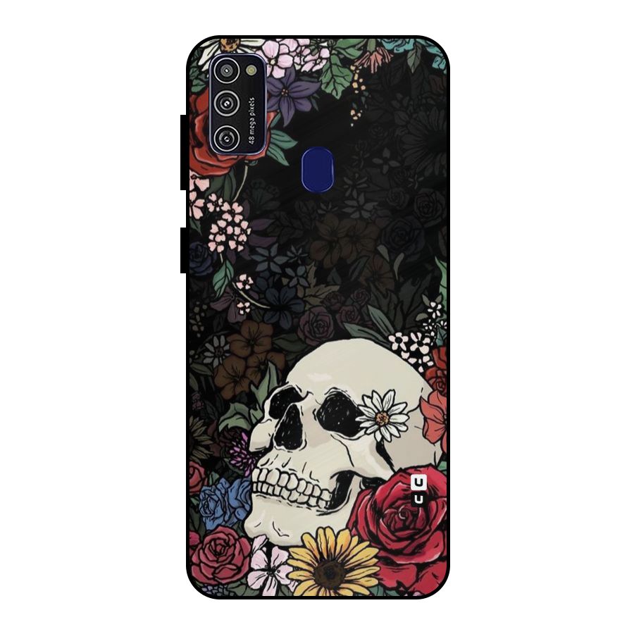 Pretty Skull Metal Back Case for Galaxy M30s