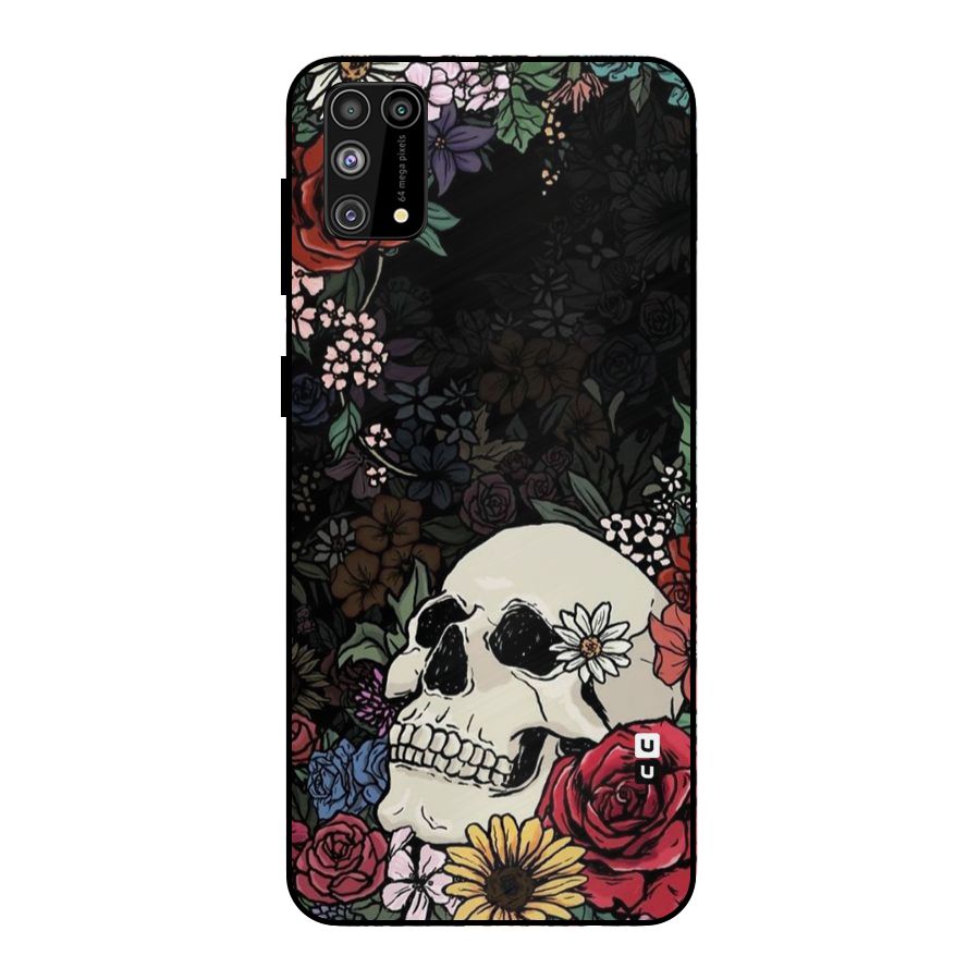 Pretty Skull Metal Back Case for Galaxy M31
